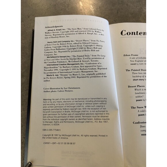 Ethan Frome And Related Readings By Edith Wharton & Mcdougal Littell Lit Connect - Picture 5 of 5